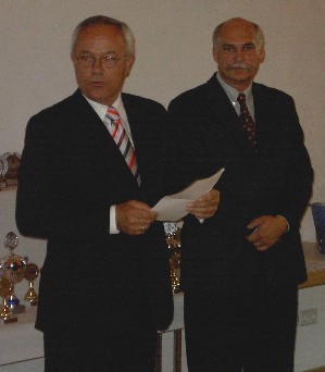 Schirmherr Wilhelm Hintzen und Brudermeister Gebhard Gerken