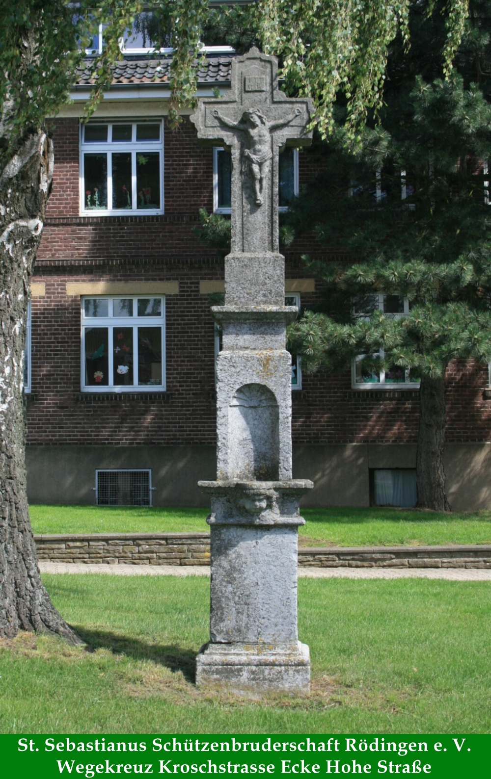 Kreuz Hohe Straße Ecke Kroschstraße wegekreuz kroschstr hohe strasse
